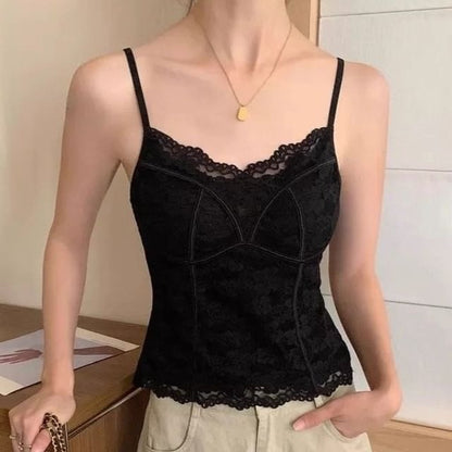 Lace V-Neck Crop Camisole