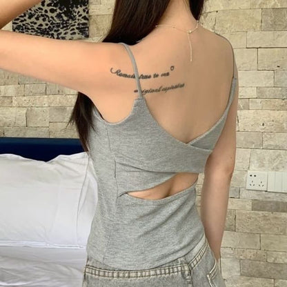 Padded Cutout Camisole Top