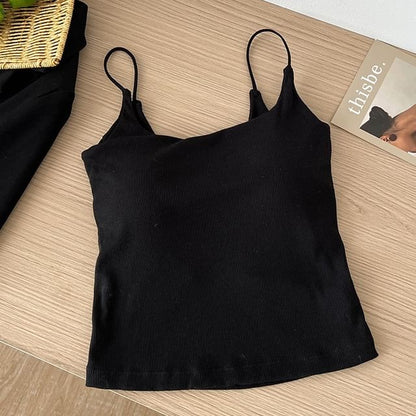 Padded Cutout Camisole Top