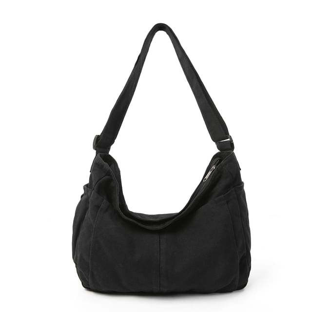 Canvas Plain Crossbody Bag