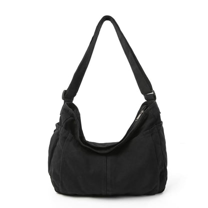 Canvas Plain Crossbody Bag
