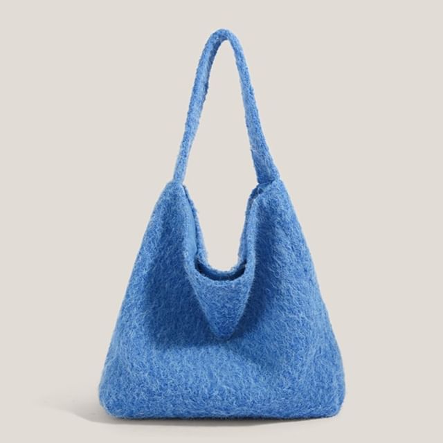 Plain Fleece Tote Bag
