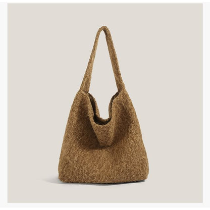 Plain Fleece Tote Bag
