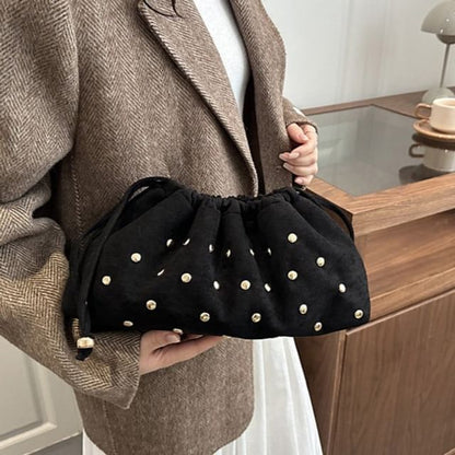 Studded Drawstring Clutch