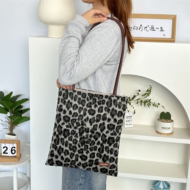 Leopard Print Tote Bag