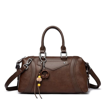 Panel Faux Leather Carryall