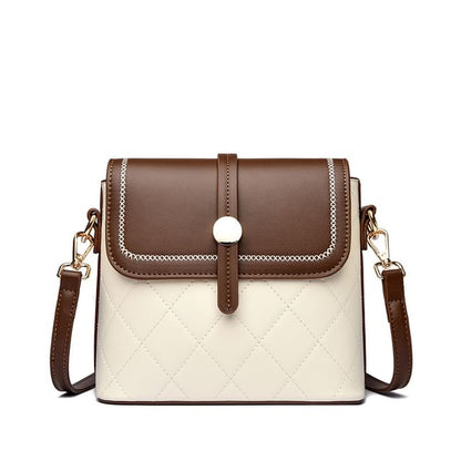 Quilted Flap Panel Crossbody Bag