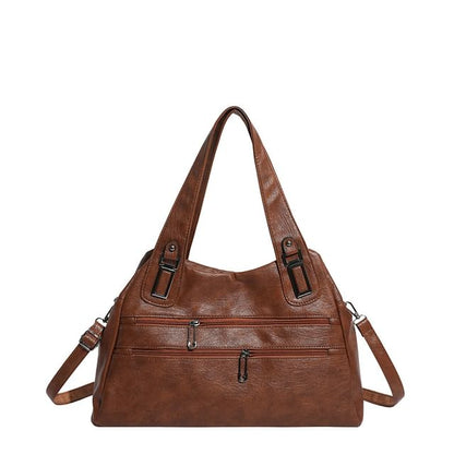 Zip Panel Crossbody Tote Bag