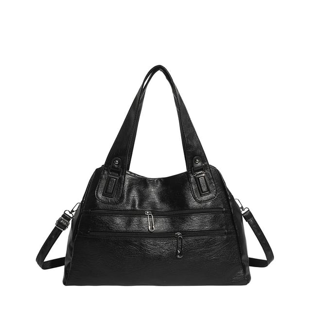 Zip Panel Crossbody Tote Bag