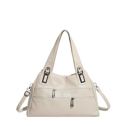 Zip Panel Crossbody Tote Bag