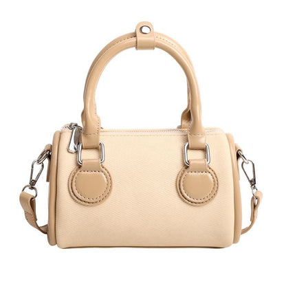 Panel Crossbody Boston Bag