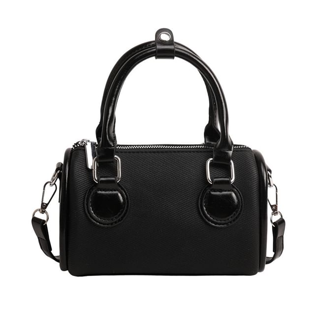 Panel Crossbody Boston Bag