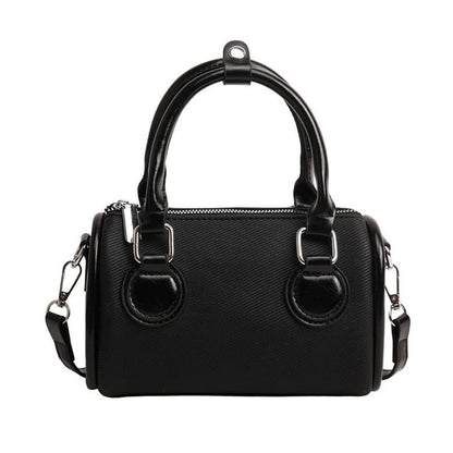 Panel Crossbody Boston Bag
