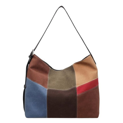 Patchwork Crossbody Tote Bag