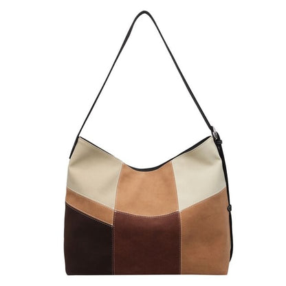 Patchwork Crossbody Tote Bag