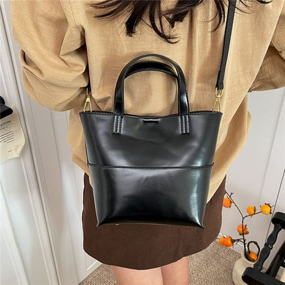 Panel Crossbody Tote Bag