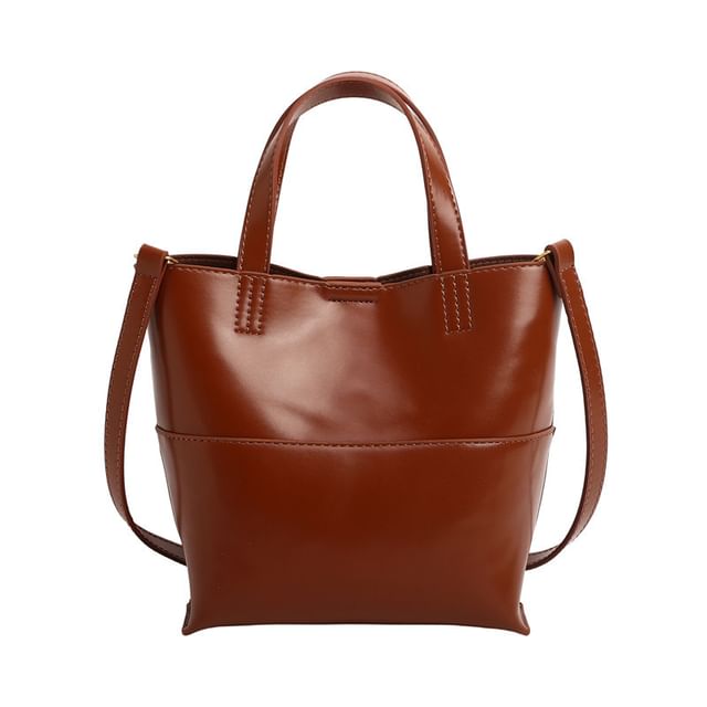Panel Crossbody Tote Bag