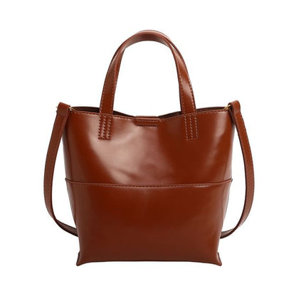 Panel Crossbody Tote Bag