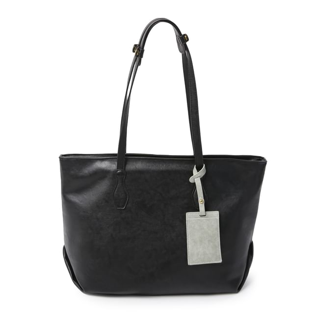 Faux Leather Tote Bag