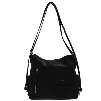 Flap Pocket Zip Crossbody Bag