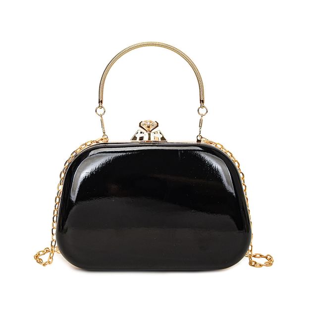 Rhinestone Top Handle Evening Bag