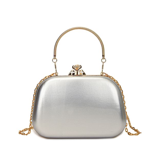 Rhinestone Top Handle Evening Bag