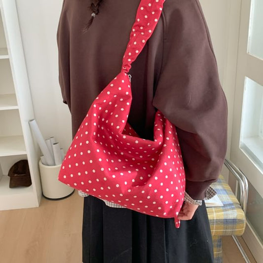 Polka Dot Crossbody Shoulder Bag