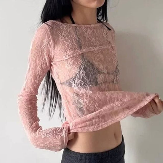 Boat Neck Lace Top