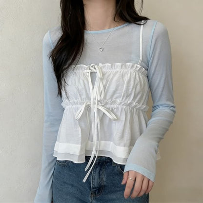 Frill Trim Camisole - Elegant Layering Piece