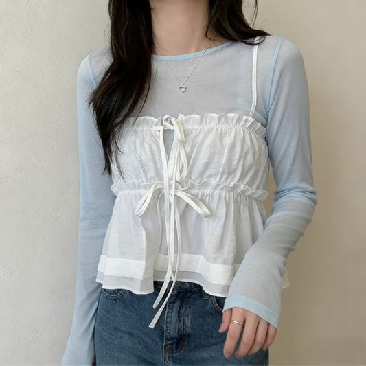 Frill Trim Camisole - Elegant Layering Piece