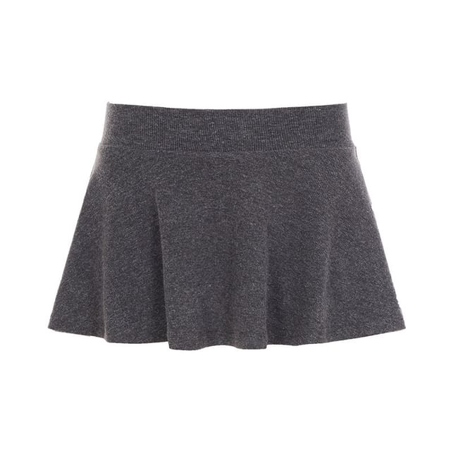 Black Mini A-Line Skirt - Altfashion Shop