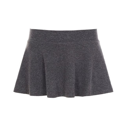 Black Mini A-Line Skirt - Altfashion Shop