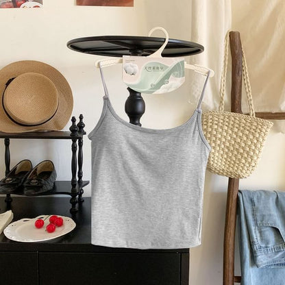 Padded Scoop Neck Minimalist Cami