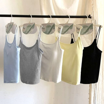 Padded Scoop Neck Minimalist Cami