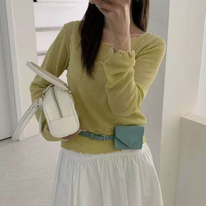 Knit Boatneck Top & Scoop Neck Camisole Duo