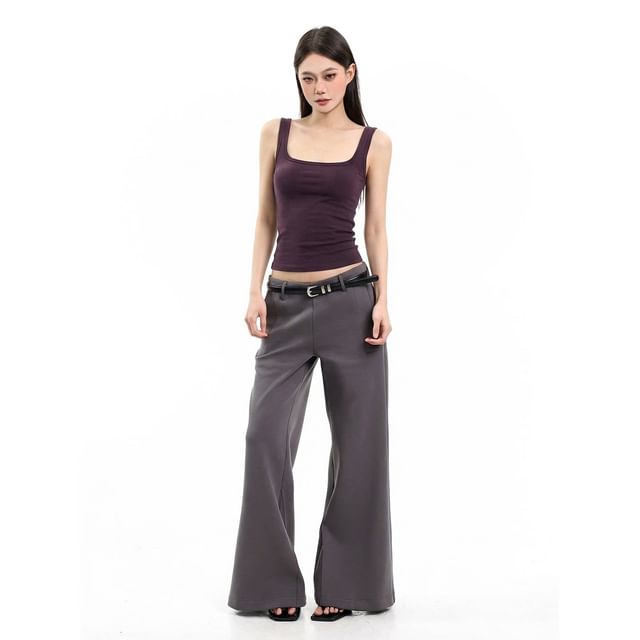Square-Neck Cropped Tank