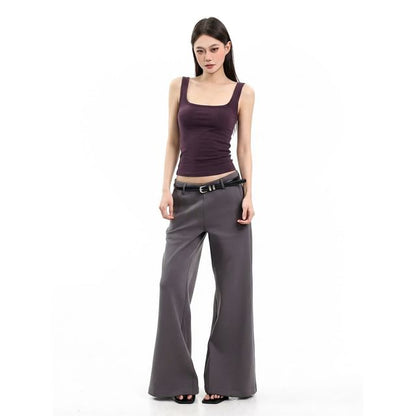 Square-Neck Cropped Tank