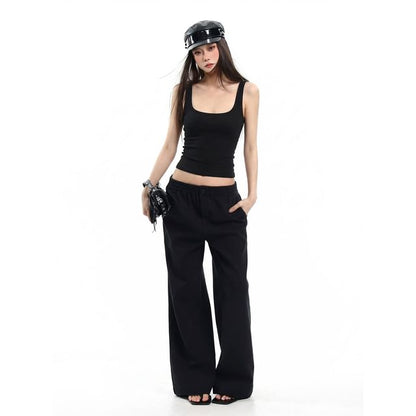 Square-Neck Cropped Tank