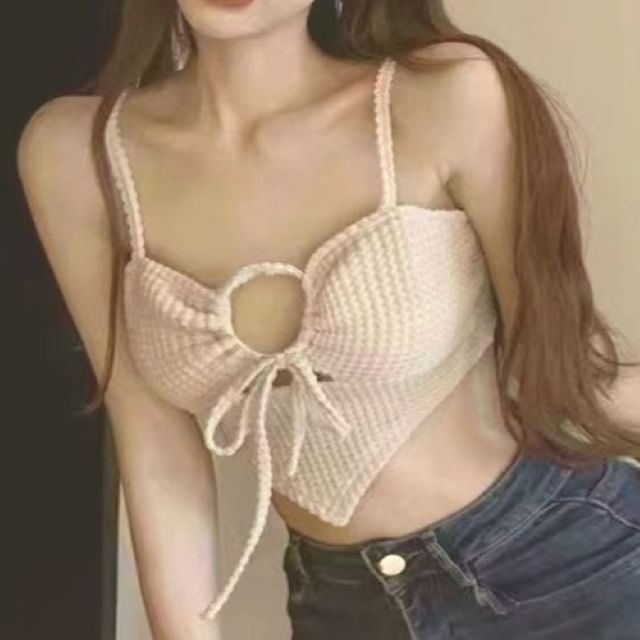 Cutout Asymmetric Cropped Camisole