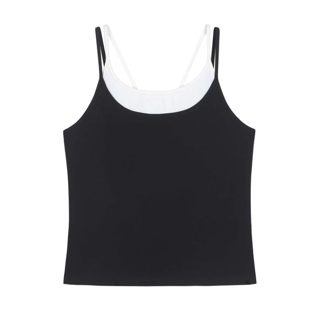Mock Two Piece Camisole Top