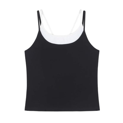 Mock Two Piece Camisole Top