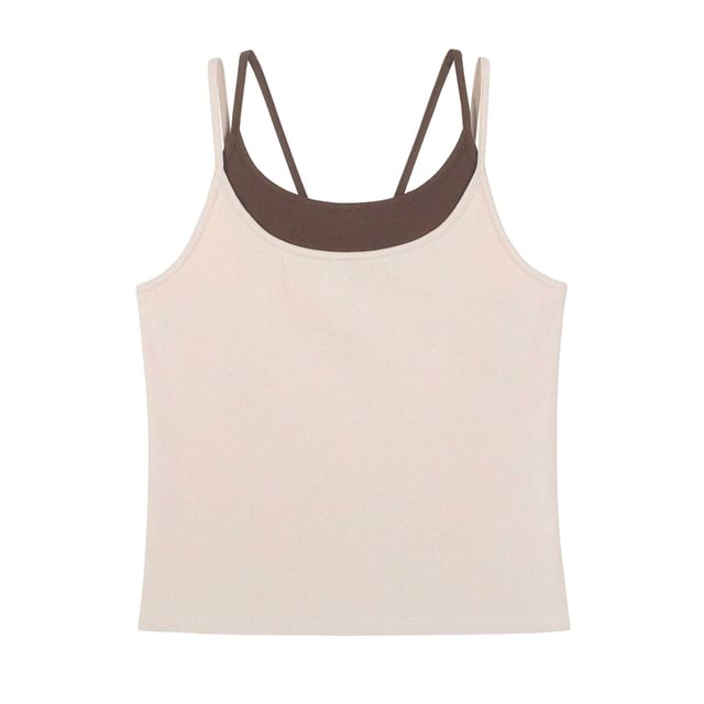 Mock Two Piece Camisole Top