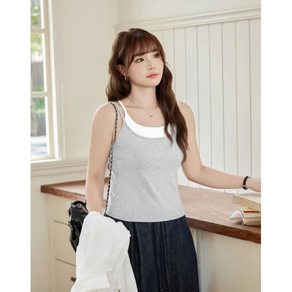 Mock Two Piece Camisole Top
