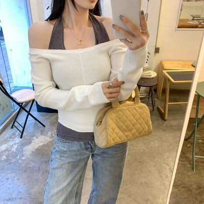 Off-Shoulder Sweater