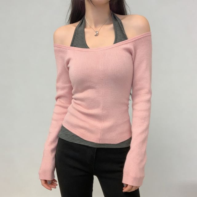 Off-Shoulder Sweater