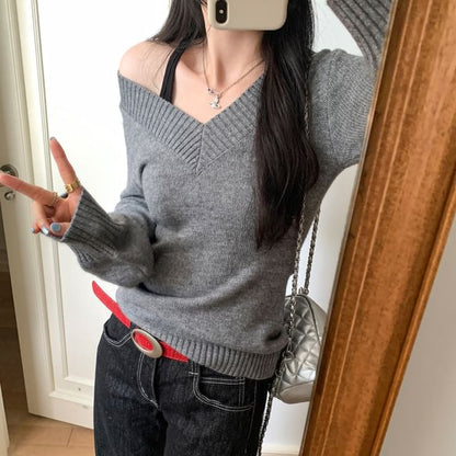 Off-Shoulder Sweater