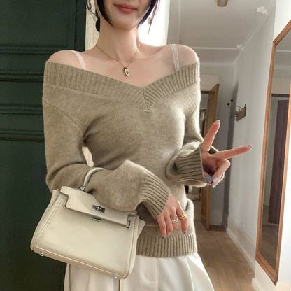 Off-Shoulder Sweater
