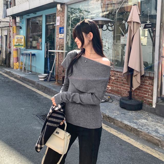 One-Shoulder Sweater
