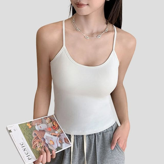 Scoop Neck Spaghetti Strap Camisole