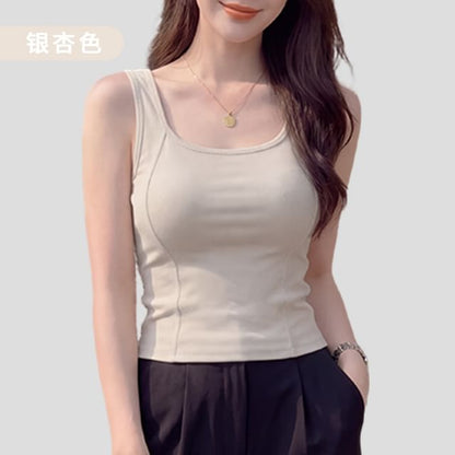 Plain Scoop Neck Tank